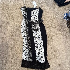 LIKELY dress black and white NWT! Size 6